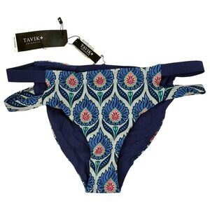 Tavik Chloe Full Bottom Mon White Sand Reversible Bikini Bottom NWT Size S